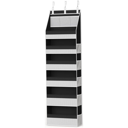 5-Tier Over Door Organizer – 5 Large Mesh Pockets, Anti-Tilt, 44 lb Capacity, Space Saver for Home