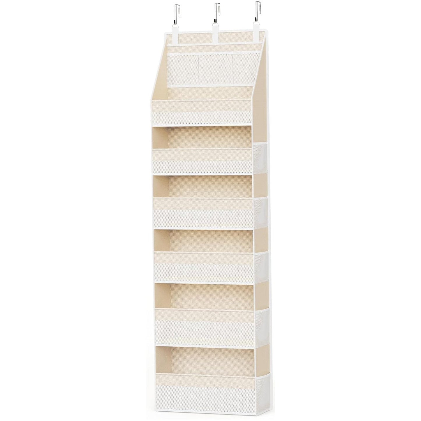 5-Tier Over Door Organizer – 5 Large Mesh Pockets, Anti-Tilt, 44 lb Capacity, Space Saver for Home