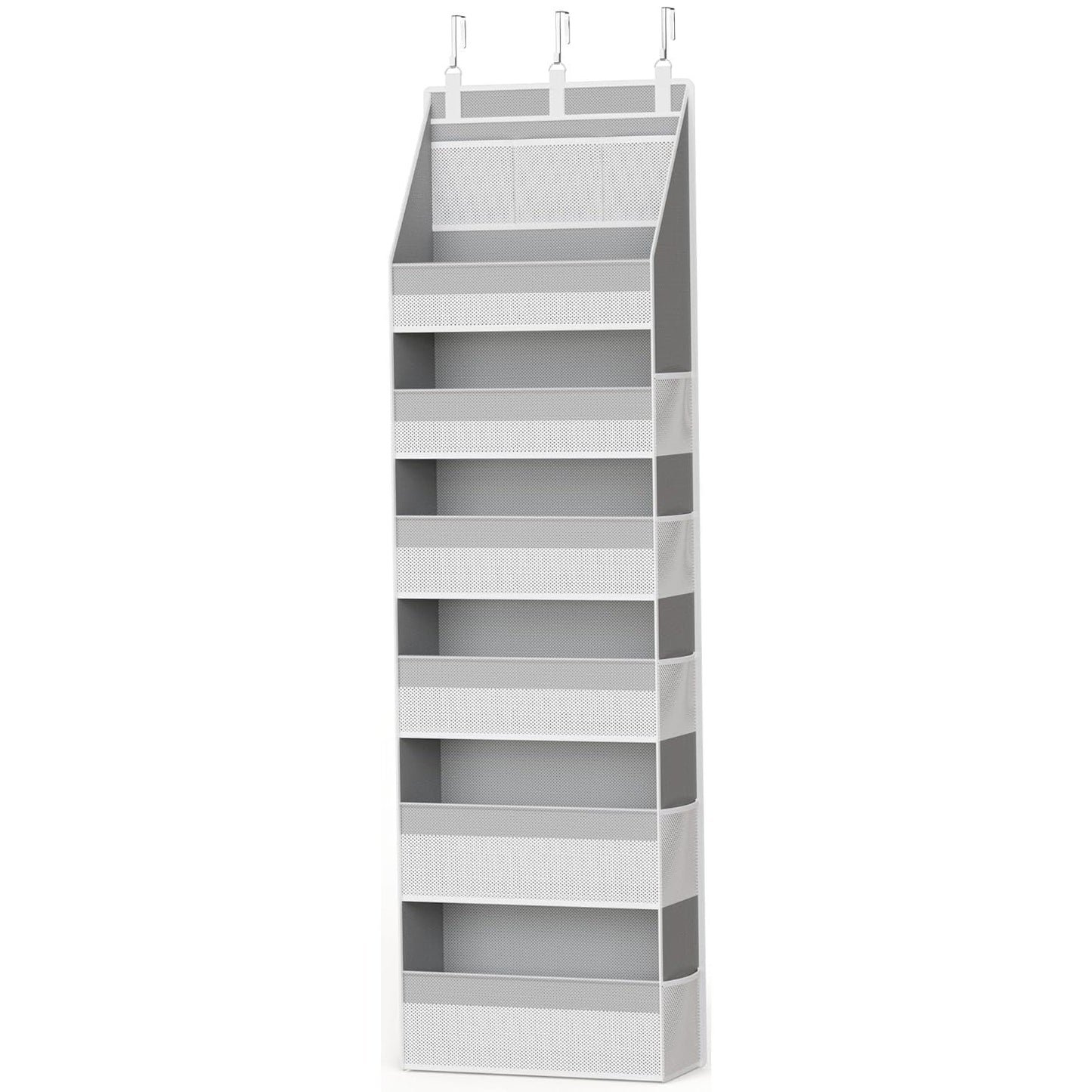 5-Tier Over Door Organizer – 5 Large Mesh Pockets, Anti-Tilt, 44 lb Capacity, Space Saver for Home