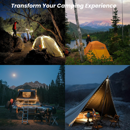 Magnetic Camping String Lights With Power Bank