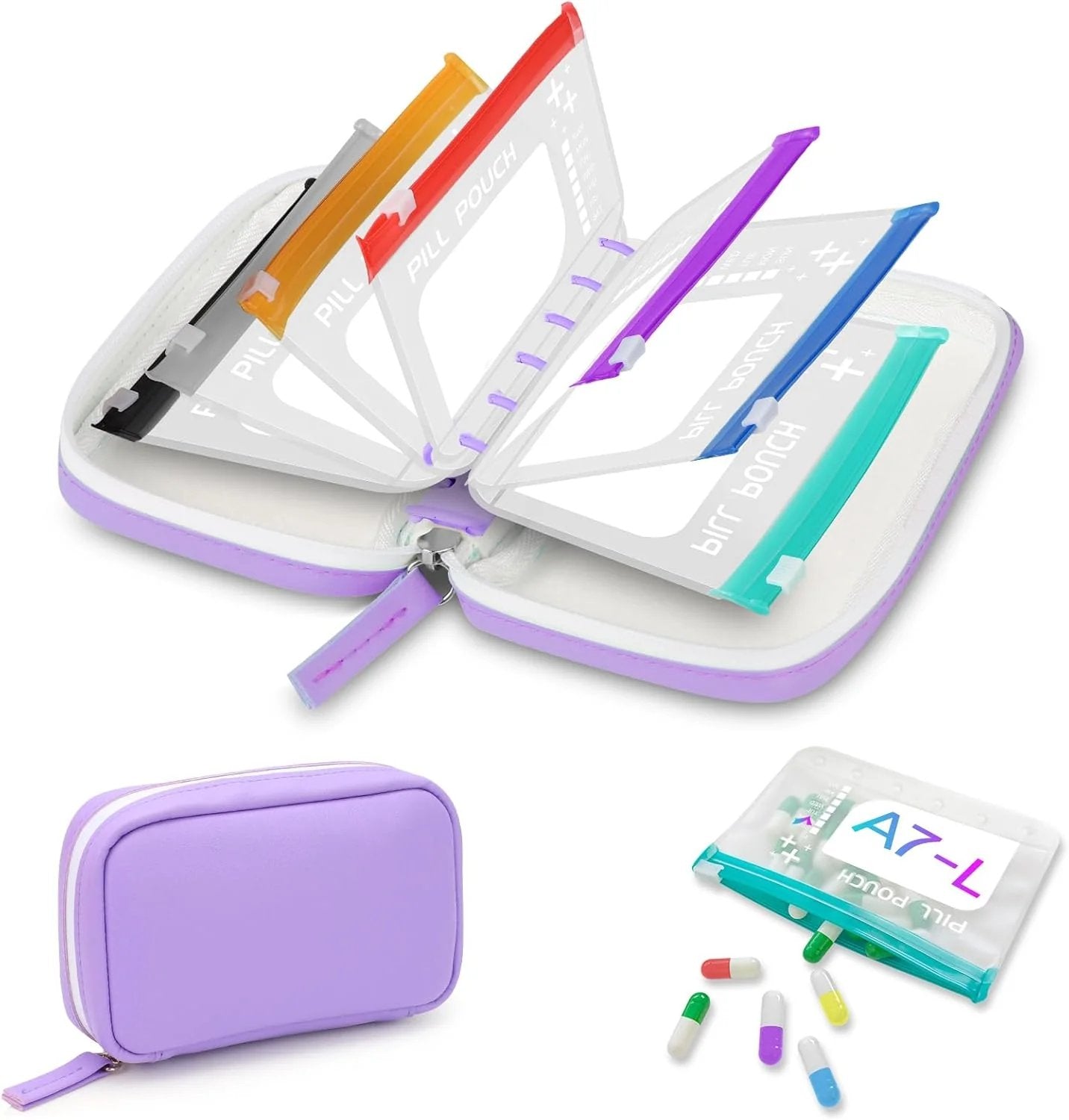 Waterproof Pill Pouch Set- 7Pcs Bags Inside