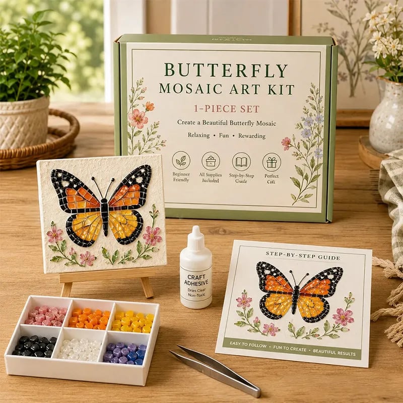 Watering Can Mosaic Art Kit for Beginners