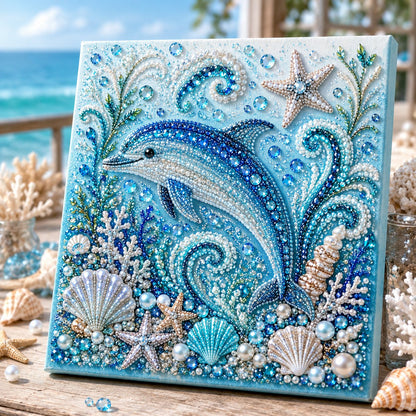 Ocean Theme Pearl Art DIY Kit – Relaxing DIY Craft to Create Stunning Coastal Artwork