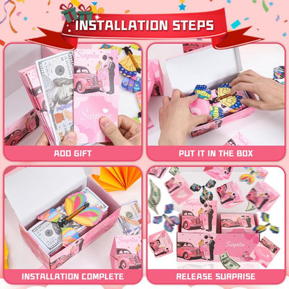 🎂 Surprise Pop-Up Gift Box with Flying Toys