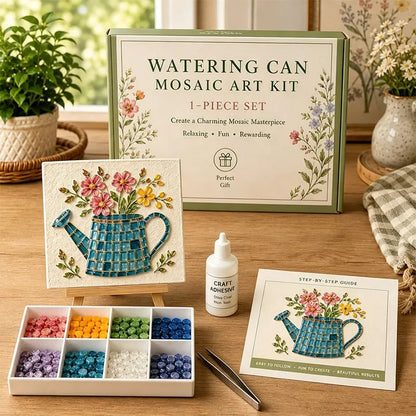Watering Can Mosaic Art Kit for Beginners