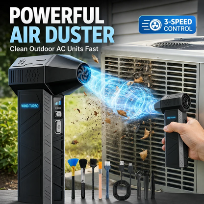Powerful Turbo Mini Jet Fan, Rechargeable Portable Compact Handheld Fan
