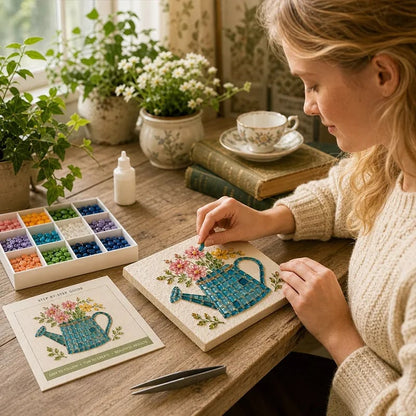 Watering Can Mosaic Art Kit for Beginners
