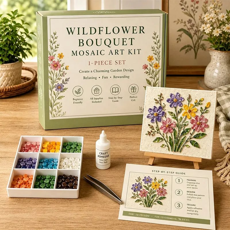 Watering Can Mosaic Art Kit for Beginners
