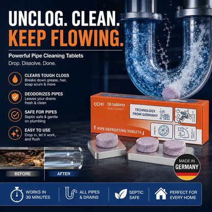 2-in-1 Concentrated Laundry Sheets | Fabric Softener + Drain Clog Remover Tablets✨
