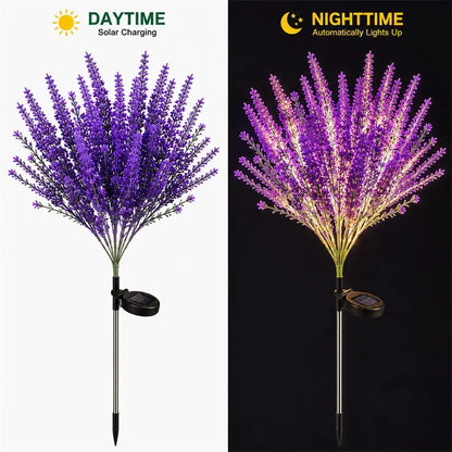 Nature Inspired Floral Solar Garden Pathway Lighting