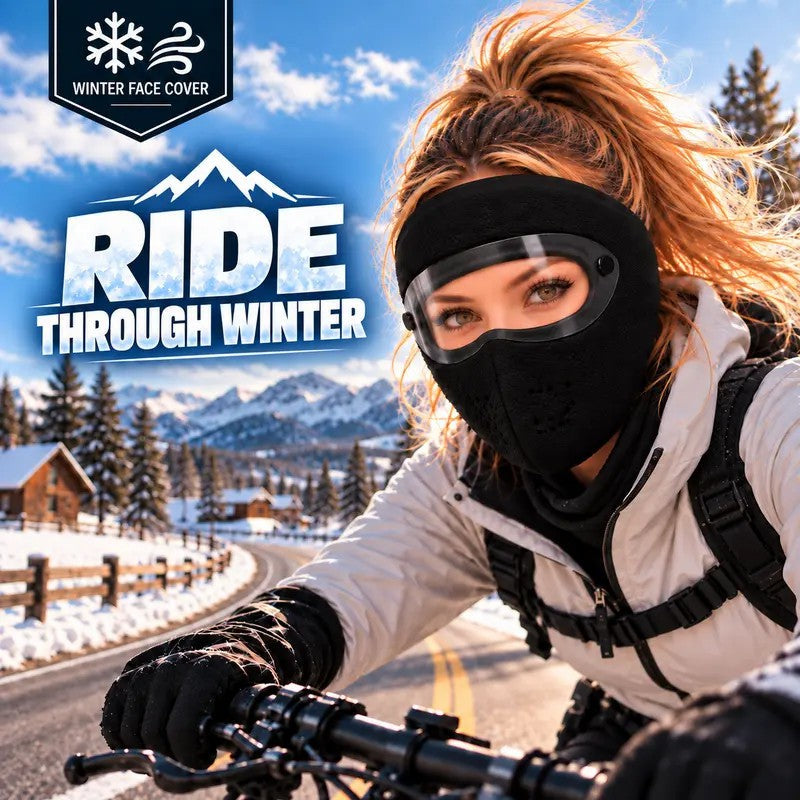 Fleece-Lined Winter Face Mask with Detachable Goggles
