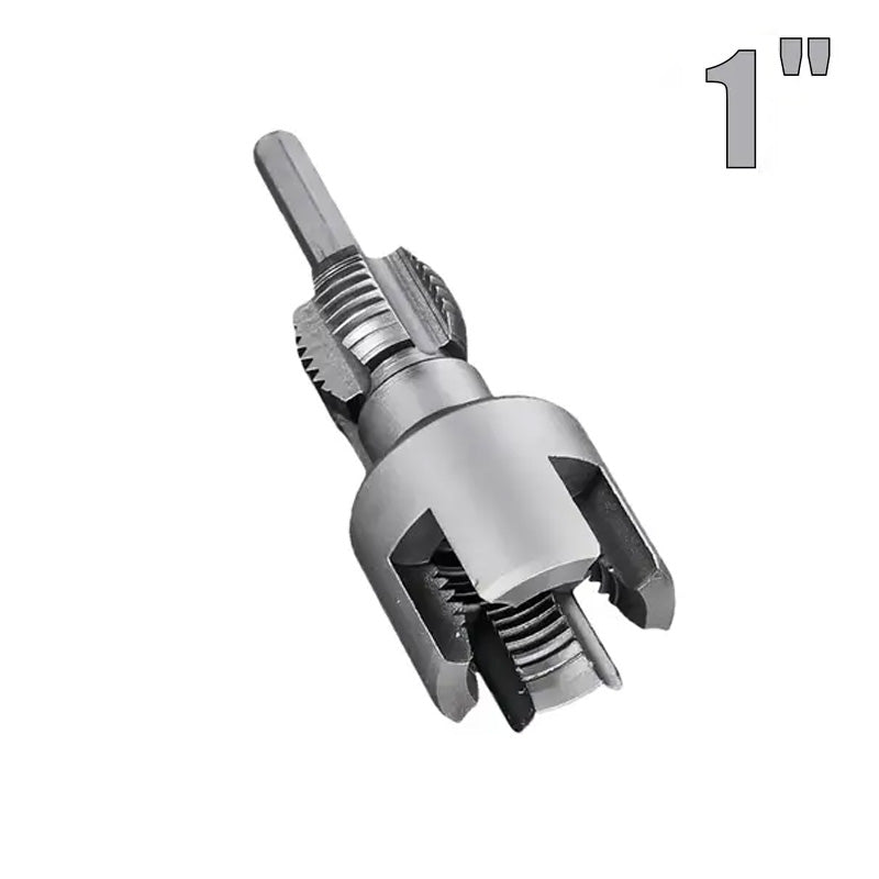 🔧 PVC Pipe Threading Tool – Integrated Internal & External Thread Cutter for Plumbing DIY Repairs