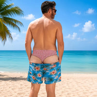 Striped Thong / Hawaiian Blue