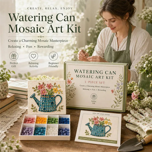 Watering Can Mosaic Art Kit for Beginners