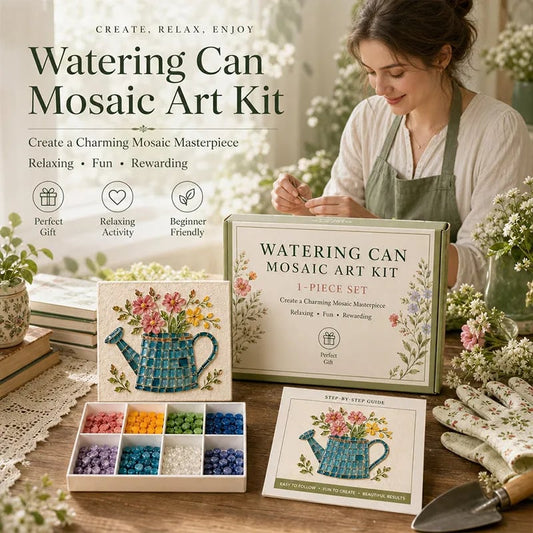 Watering Can Mosaic Art Kit for Beginners