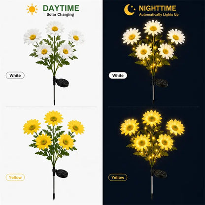 Nature Inspired Floral Solar Garden Pathway Lighting