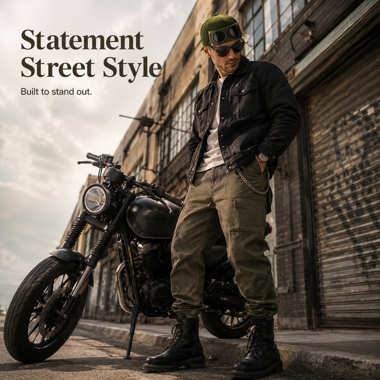 🧢 Men's Glasses-Friendly Pilot Cap