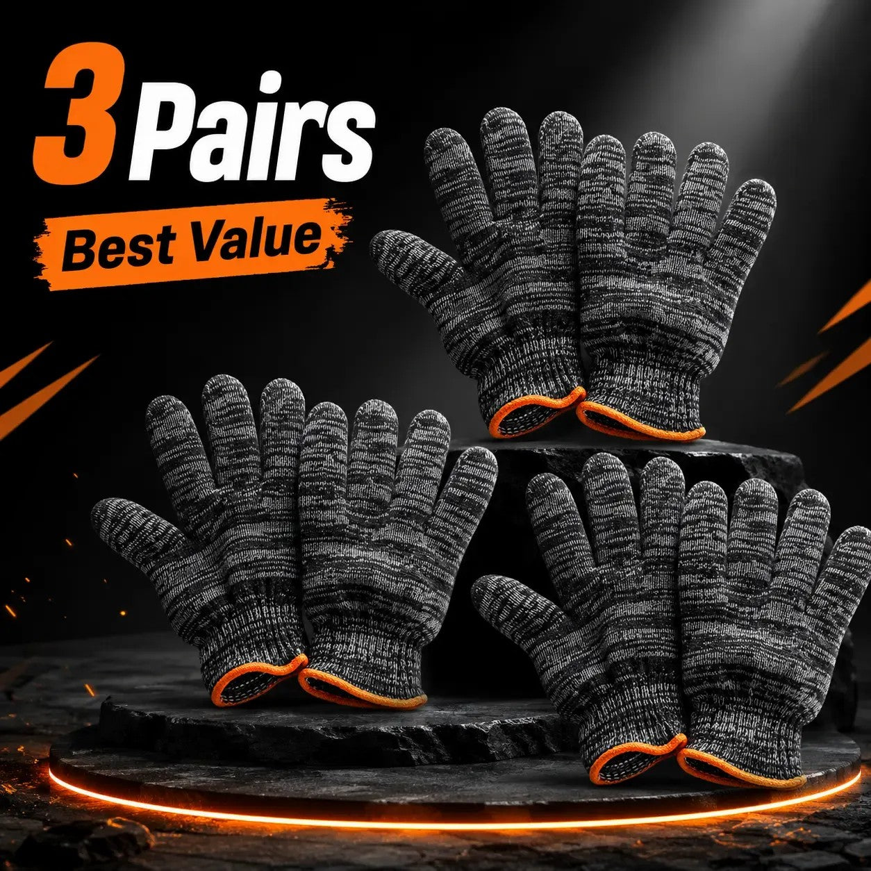 Unisex Stretch Knit Gardening Gloves with Strong Grip for Everyday Tasks