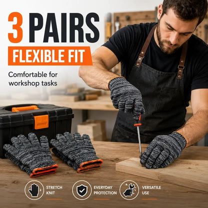 Unisex Stretch Knit Gardening Gloves with Strong Grip for Everyday Tasks