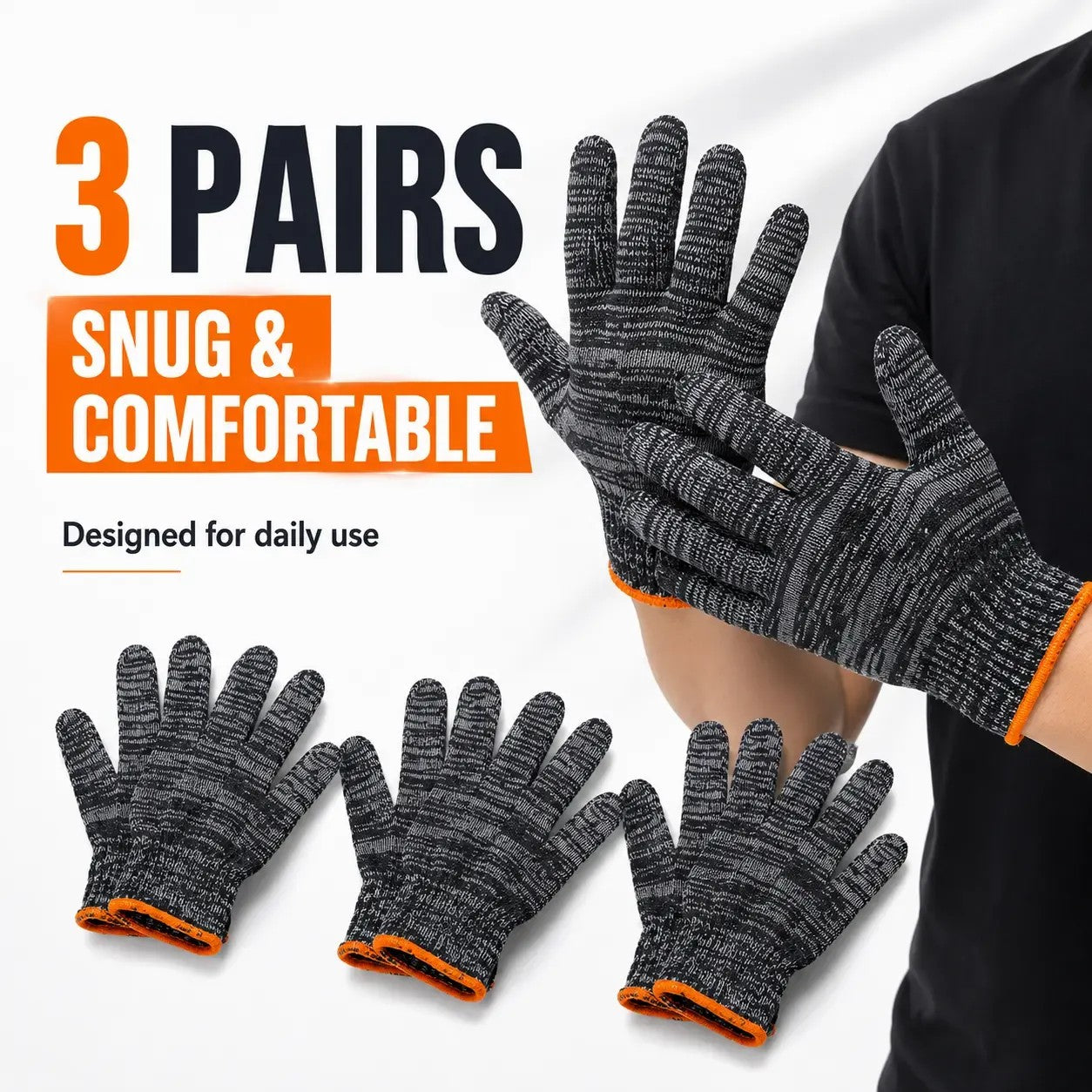 Unisex Stretch Knit Gardening Gloves with Strong Grip for Everyday Tasks