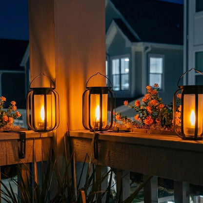 Solar Flame Garden Lantern – Realistic Dancing Flame, Solar & USB Charging