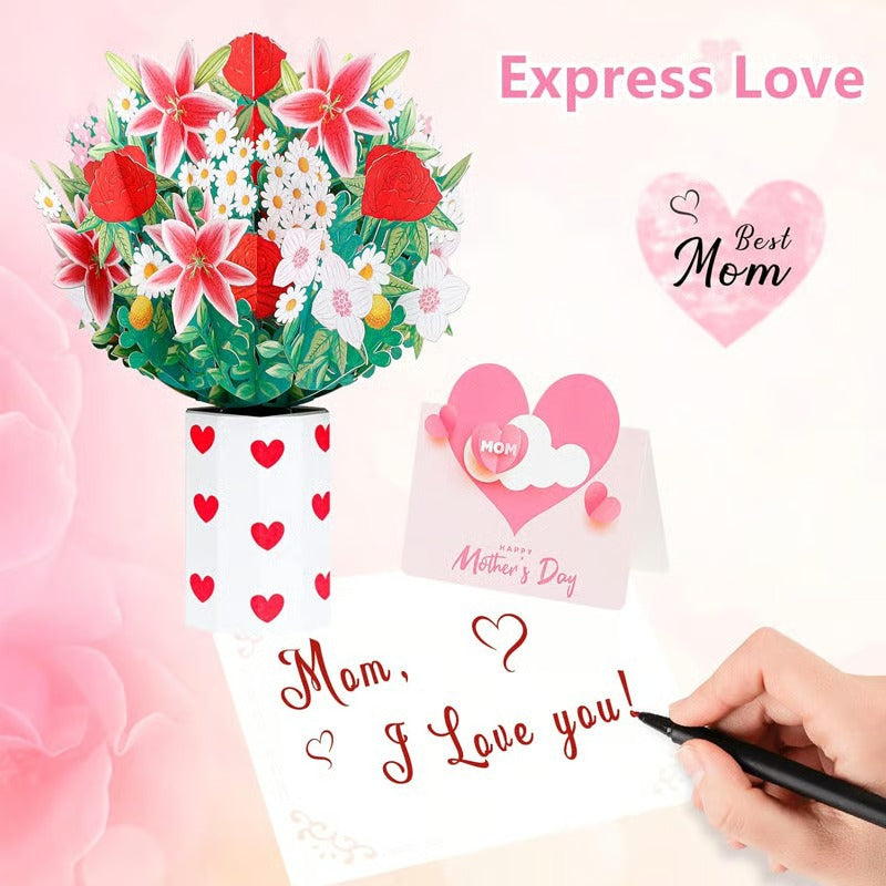 Paper Love 3D Cherry Blossom Flower Bouquet