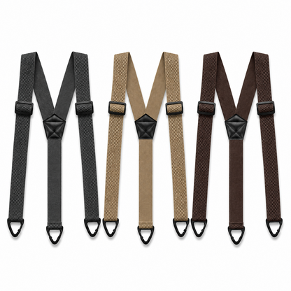 Men's X-Back Suspenders with Hook Clips