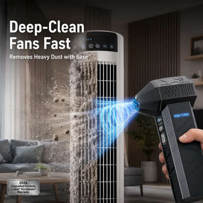 Powerful Turbo Mini Jet Fan, Rechargeable Portable Compact Handheld Fan