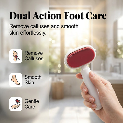 🦶 Double Sided Stainless Steel Foot Scraper Callus Remover ✨