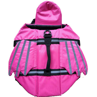🐶 Reflective Angel Wing Dog Life Jacket | Buoyancy Support