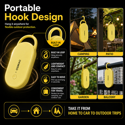 Portable Ultrasonic Pest Repeller with Hanging Hook for Car